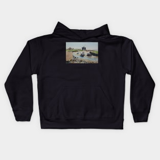 Portencross Harbour and Castle Kids Hoodie